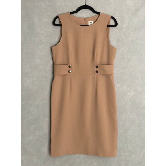 Anne Klein Women's Size 8 Stretch Crew Neck Sleeveless Sheath Dress NEW - Picture 1 of 7